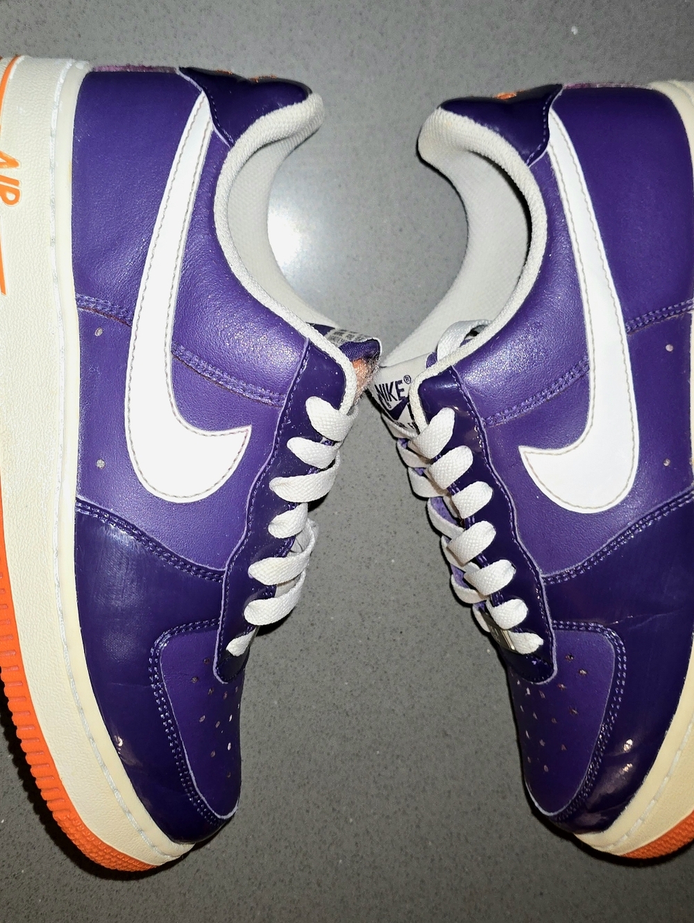 Nike Air Force 1 07 Club Purple Patent Leather Womens Size 7 2009 Rare 315115-51 - Picture 13 of 13